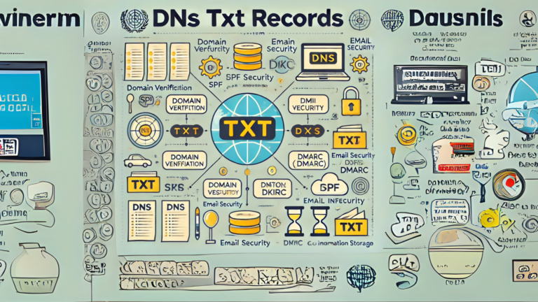 What are DNS TXT records used for